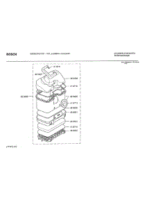 02 - Dust Container parts for Bosch BSG81215 UC/01 from AppliancePartsPros.com