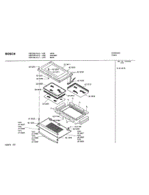 05 - Door Assembly parts for Bosch Wall Oven HBN742 AUC (FD 8207-) from AppliancePartsPros.com