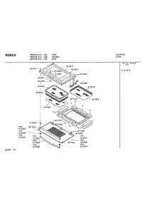 05 - Door Assembly parts for Bosch Wall Oven HBN745 AUC (FD 8207-) from AppliancePartsPros.com