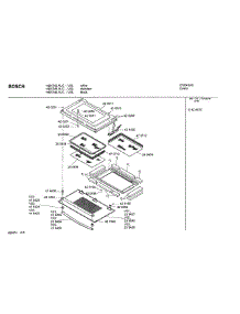 05 - Door Assembly parts for Bosch Wall Oven HBN746 AUC (FD 8207-) from AppliancePartsPros.com