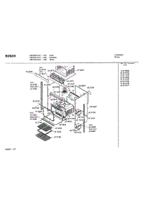 07 - Lower Body parts for Bosch Wall Oven HBN752 AUC (FD 8207-) from AppliancePartsPros.com