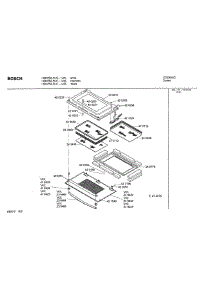 08 - Door Assembly parts for Bosch Wall Oven HBN752 AUC (FD 8207-) from AppliancePartsPros.com