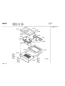 08 - Door Assembly parts for Bosch Wall Oven HBN756 AUC (FD 8207-) from AppliancePartsPros.com