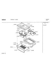 08 - Door Assembly parts for Bosch Wall Oven HBN765 AUC (FD 8207-) from AppliancePartsPros.com