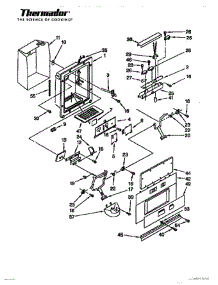 20 - Dispenser & Front parts for Thermador Refrigerator TSS48QBB from AppliancePartsPros.com