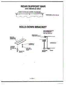 24 - Rear Support Bar & Hold-Down Bracket parts for Thermador Refrigerator TSS48QBB from AppliancePartsPros.com