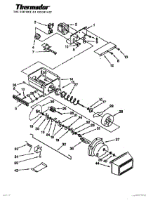 26 - Motor & Ice Container parts for Thermador Refrigerator TSS48QBB from AppliancePartsPros.com