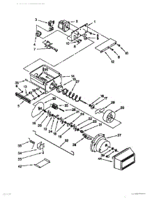 16 - Motor & Ice Container parts for Thermador Refrigerator TSS48QBW00 from AppliancePartsPros.com