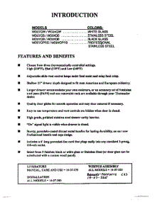 02 - Introduction, Literature, Wiring Assy parts for Thermador Warming Drawer WD27QS from AppliancePartsPros.com