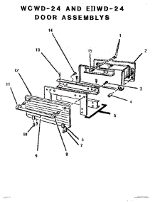 03 - Door Assembly parts for Thermador Warming Drawer WD24WC from AppliancePartsPros.com