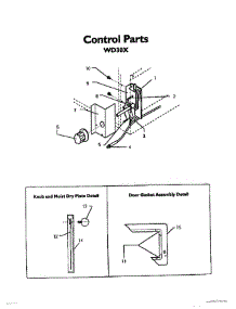 02 - Controls parts for Thermador Warming Drawer WD30XP from AppliancePartsPros.com