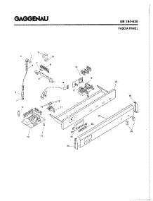 05 - Fascia Panel parts for Gaggenau EB184-630 from AppliancePartsPros.com