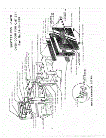 11 - Shutterless Lower Oven Door parts for Thermador Oven CMT-231 from AppliancePartsPros.com