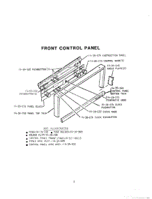 06 - Front Control Panel parts for Thermador Oven CMT-131 from AppliancePartsPros.com