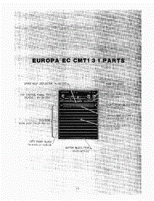 11 - Europa Ec Cmt-131 Parts parts for Thermador Oven CMT-131 from AppliancePartsPros.com