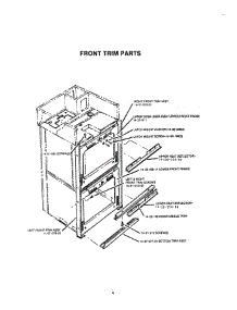 05 - Front Trim parts for Thermador Oven CMT-127 from AppliancePartsPros.com
