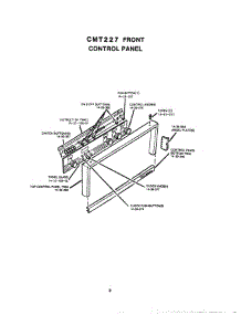 09 - Cmt-227 Front Control Panel parts for Thermador Oven CMT-227 from AppliancePartsPros.com