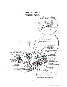 10 - Cmt-227 Rear Control Panel parts for Thermador Oven CMT-227 from AppliancePartsPros.com