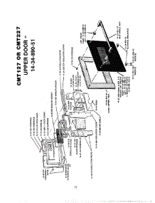 16 - Upper Door parts for Thermador Oven CMT-127 from AppliancePartsPros.com