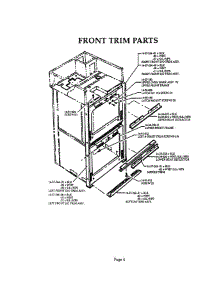 06 - Front Trim parts for Thermador Range CMT127N-01 from AppliancePartsPros.com