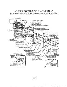 15 - Lower Oven Door parts for Thermador Wall Oven CMT227N-01 from AppliancePartsPros.com
