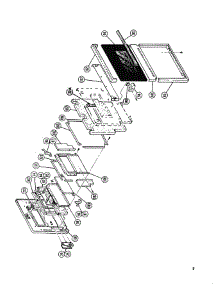 07 - Doors parts for Thermador Oven CMT-18 from AppliancePartsPros.com