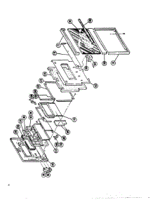 08 - Door parts for Thermador Oven CMT-19 from AppliancePartsPros.com