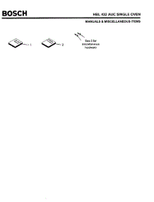 06 - Manuals & Miscellaneous Items parts for Bosch Wall Oven HBL432 AUC (FD 8202-) from AppliancePartsPros.com