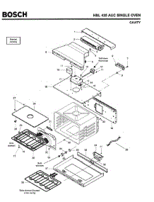 02 - Cavity parts for Bosch Wall Oven HBL435 AUC (FD 8202-) from AppliancePartsPros.com