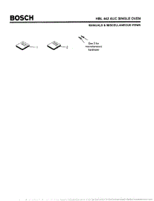 06 - Manuals & Miscellaneous Items parts for Bosch Wall Oven HBL442 AUC (FD 8202-) from AppliancePartsPros.com