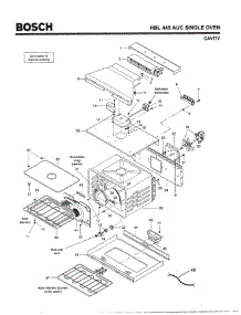 02 - Cavity parts for Bosch Wall Oven HBL445 AUC (FD 8202-) from AppliancePartsPros.com