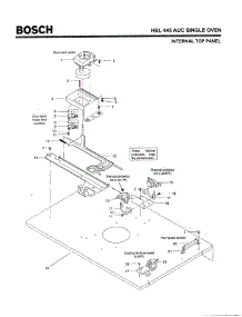 03 - Internal Top Panel parts for Bosch Wall Oven HBL445 AUC (FD 8202-) from AppliancePartsPros.com