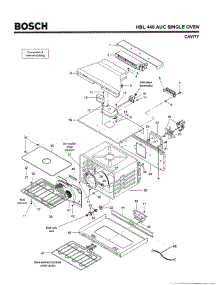 02 - Cavity parts for Bosch Wall Oven HBL446 AUC (FD 8202-) from AppliancePartsPros.com