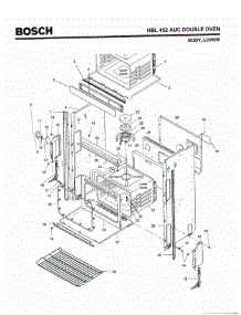 02 - Body, Lower parts for Bosch Wall Oven HBL452 AUC (FD 8202-) from AppliancePartsPros.com