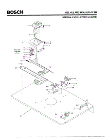 05 - Internal Panel, Upper & Lower parts for Bosch Wall Oven HBL452 AUC (FD 8202-) from AppliancePartsPros.com