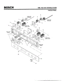 06 - Fascia Panel parts for Bosch Wall Oven HBL452 AUC (FD 8202-) from AppliancePartsPros.com
