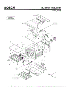 03 - Cavity, Upper parts for Bosch Wall Oven HBL455 AUC (FD 8202-) from AppliancePartsPros.com