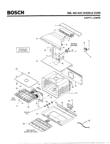 04 - Cavity, Lower parts for Bosch Wall Oven HBL455 AUC (FD 8202-) from AppliancePartsPros.com