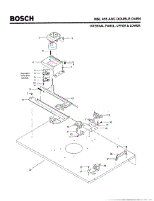 05 - Internal Panel, Upper & Lower parts for Bosch Wall Oven HBL455 AUC (FD 8202-) from AppliancePartsPros.com