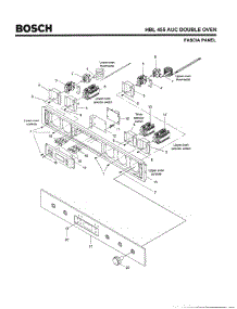 06 - Fascia Panel parts for Bosch Wall Oven HBL455 AUC (FD 8202-) from AppliancePartsPros.com