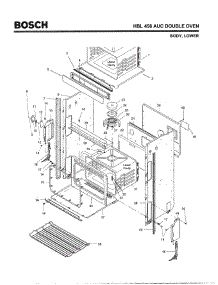 02 - Body, Lower parts for Bosch Wall Oven HBL456 AUC (FD 8202-) from AppliancePartsPros.com