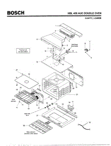 04 - Cavity, Lower parts for Bosch Wall Oven HBL456 AUC (FD 8202-) from AppliancePartsPros.com