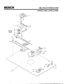 05 - Internal Panel, Upper & Lower parts for Bosch Wall Oven HBL456 AUC (FD 8202-) from AppliancePartsPros.com