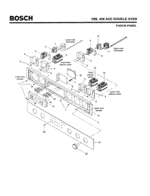 06 - Fascia Panel parts for Bosch Wall Oven HBL456 AUC (FD 8202-) from AppliancePartsPros.com