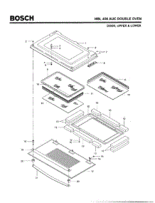 07 - Door parts for Bosch Wall Oven HBL456 AUC (FD 8202-) from AppliancePartsPros.com
