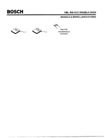 08 - Manuals & Miscellaneous Items parts for Bosch Wall Oven HBL456 AUC (FD 8202-) from AppliancePartsPros.com