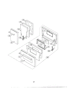 56 - Doors parts for Thermador Range PRG484GGUS from AppliancePartsPros.com