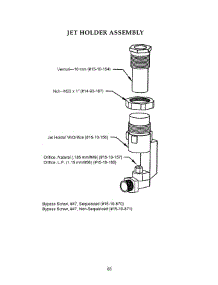 65 - Jet Holder Assembly parts for Thermador Range PRG484GGUS from AppliancePartsPros.com