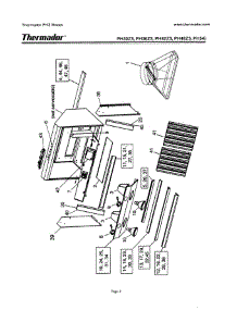 03 - Wall Hood parts for Thermador Range Hood PH54ZS from AppliancePartsPros.com