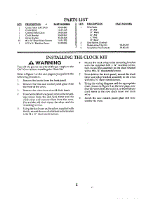 10 - Clock Kit Installation parts for Thermador Oven CMT-18 from AppliancePartsPros.com